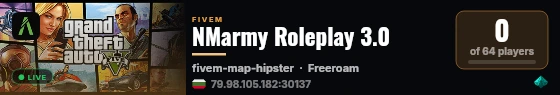 NMarmy Roleplay 3.0 live status badge
