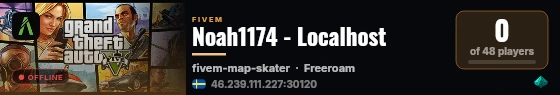 Noah1174 - Localhost live status badge