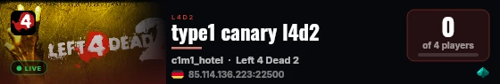 type1 canary l4d2 live status badge