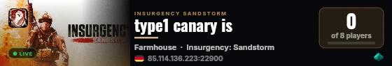 type1 canary is live status badge