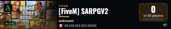 [FiveM] SARPGV2 live status badge