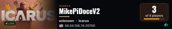 MikePiDoceV2 live status badge