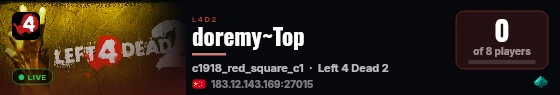 doremy~Top live status badge