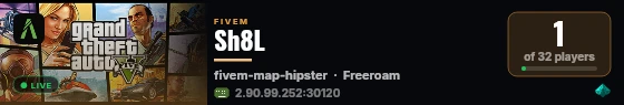 Sh8L live status badge