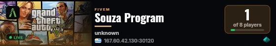 Souza Program live status badge