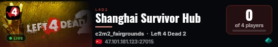 Shanghai Survivor Hub live status badge