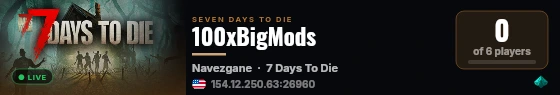 100xBigMods live status badge