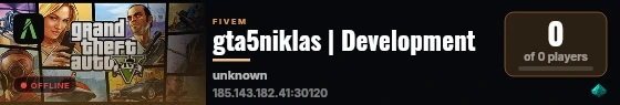 gta5niklas | Development live status badge