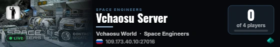 Vchaosu Server live status badge