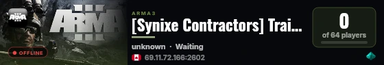 [Synixe Contractors] Training live status badge