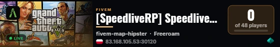 [SpeedliveRP] SpeedliveRP live status badge
