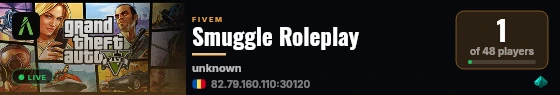 Smuggle Roleplay live status badge