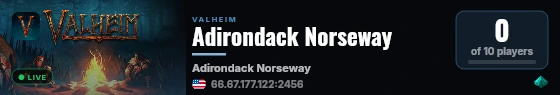 Adirondack Norseway live status badge