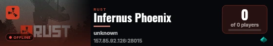 Infernus Phoenix live status badge