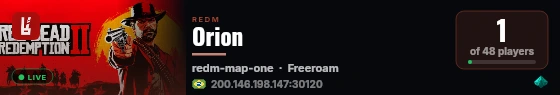 Orion live status badge