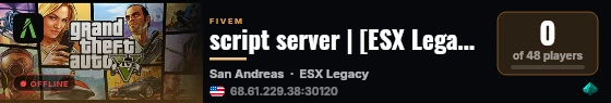 script server | [ESX Legacy] live status badge