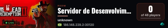 Servidor de Desenvolvimento da Dolores live status badge