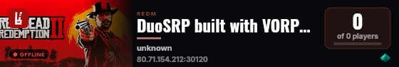 DuoSRP built with VORPCore! live status badge