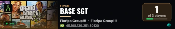 BASE SGT live status badge