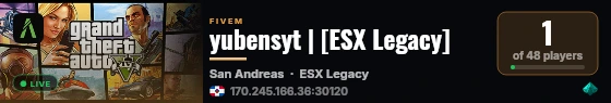 yubensyt | [ESX Legacy] live status badge