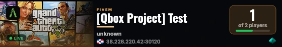 [Qbox Project] Test live status badge