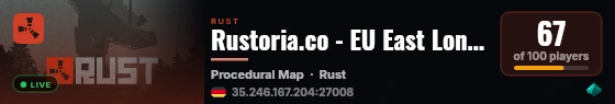 Rustoria.co - EU East Long | JUST WIPED 27.08 live status badge