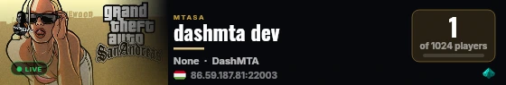 dashmta dev live status badge