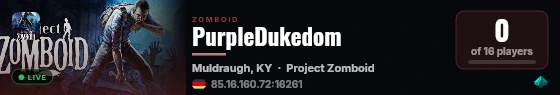 PurpleDukedom live status badge
