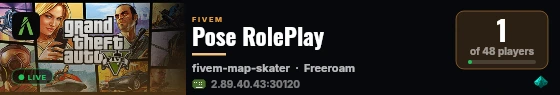 Pose RolePlay live status badge