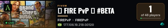 🔹 FIRE PvP 🔹 #BETA live status badge