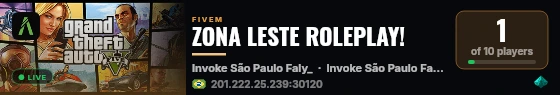 ZONA LESTE ROLEPLAY! live status badge