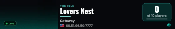 Lovers Nest live status badge