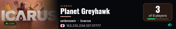 Planet Greyhawk live status badge