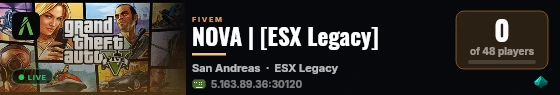 NOVA | [ESX Legacy] live status badge