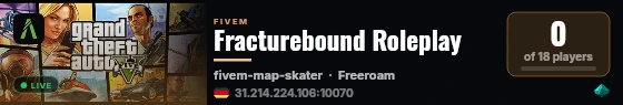 Fracturebound Roleplay live status badge