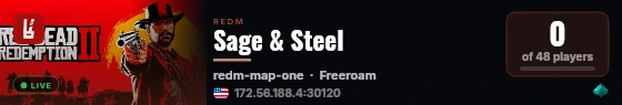 Sage & Steel live status badge