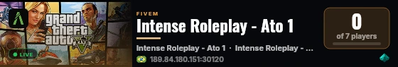 Intense Roleplay - Ato 1 live status badge