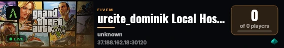 urcite_dominik Local Host built with FiveM Basic Server! live status badge