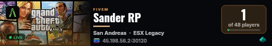 Sander RP live status badge
