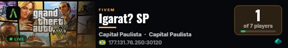 Igarat? SP live status badge