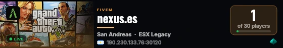 nexus.es live status badge