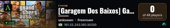 [Garagem dos Baixos] Garagem Dos Baixos live status badge
