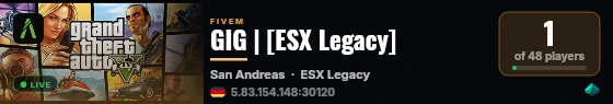 GIG | [ESX Legacy] live status badge