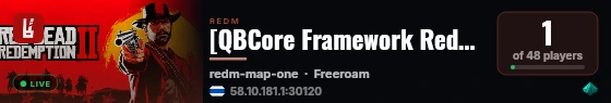 [QBCore Framework RedM] Ancient RP live status badge