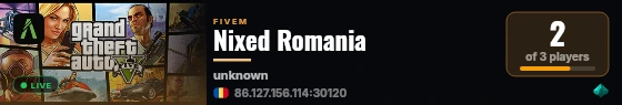 Nixed Romania live status badge