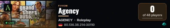 Agency live status badge