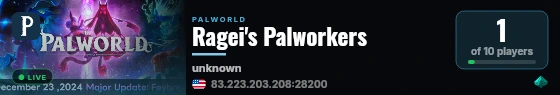 Ragei's Palworkers live status badge