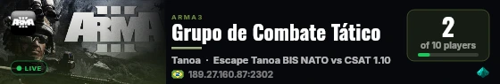 Grupo de Combate Tático live status badge