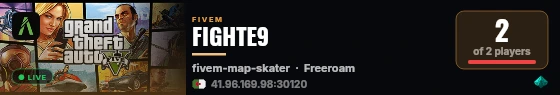 FIGHTE9 live status badge