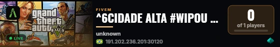 ^6CIDADE ALTA #WIPOU HOJE 27-08🌈 live status badge